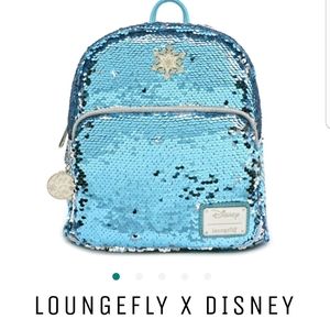 Loungefly X Frozen reversible sequin minibackpack